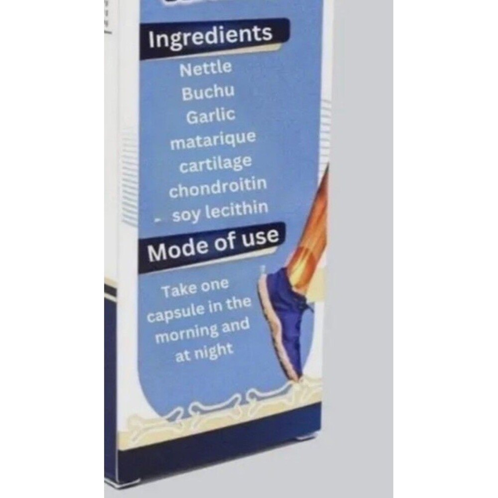 Joint Pain Arthritis Reuma 100 Capsules Cartilage Nettle Chondrointin Garlic
